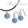 Set Kette Anhänger Ohrring Swarovski Kristalle  925er Silber SilberDream Silberbeads GSS001