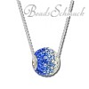 Set  Kette und Bead Swarovski Kristalle  925er Silber SilberDream Silberbeads GSS030