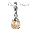 Charm Tropfen bernstein Armband Anhänger - Silber Dream Charms - FC202N