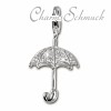 Charm Schirm weiß Armband Anhänger - Silber Dream Charms - FC214W