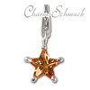 Charm Stern bernstein Armband Anhänger - Silber Dream Charms - FC215N