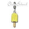 Charm Eis am Stiel gelb in 925 Sterling Silber Armband Anhänger - Silber Dream Charms - FC817Y
