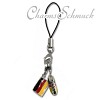 Charm Fußball-WM Handy Strap Anhänger  925er Silber SilberDream Silbercharms FCA035