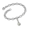 Charms Armband Perle weiss