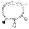 Charm Set Liebe in 925 Sterling Silber Silber Armband Anhänger - Silber Dream Charms - FCA300