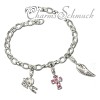 Charm Set Engel in 925 Sterling Silber Silber Armband Anhänger - Silber Dream Charms - FCA309