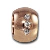 Amello Megabead Stahl Kugel rose Swarovski Elements Armband AMZ025A