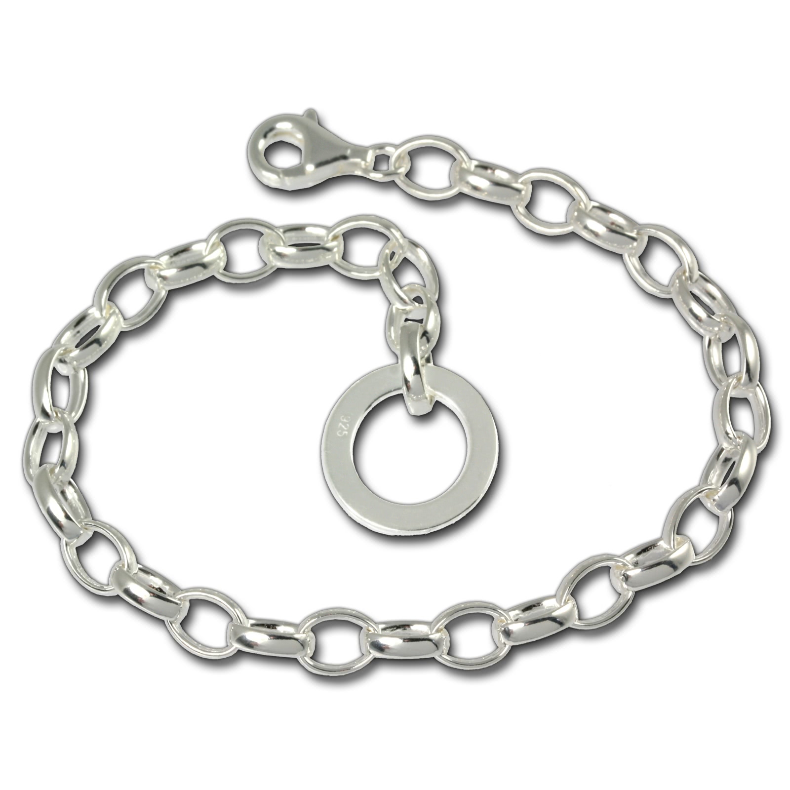  SilberDream Armband  mit Plakette 925 ...