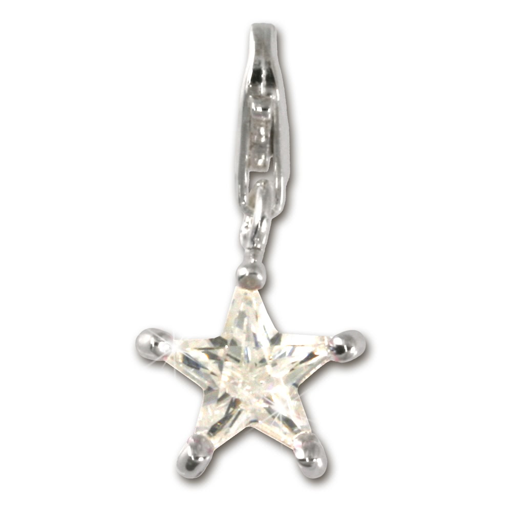  SilberDream 925 Charm  Stern weiß Armband ...