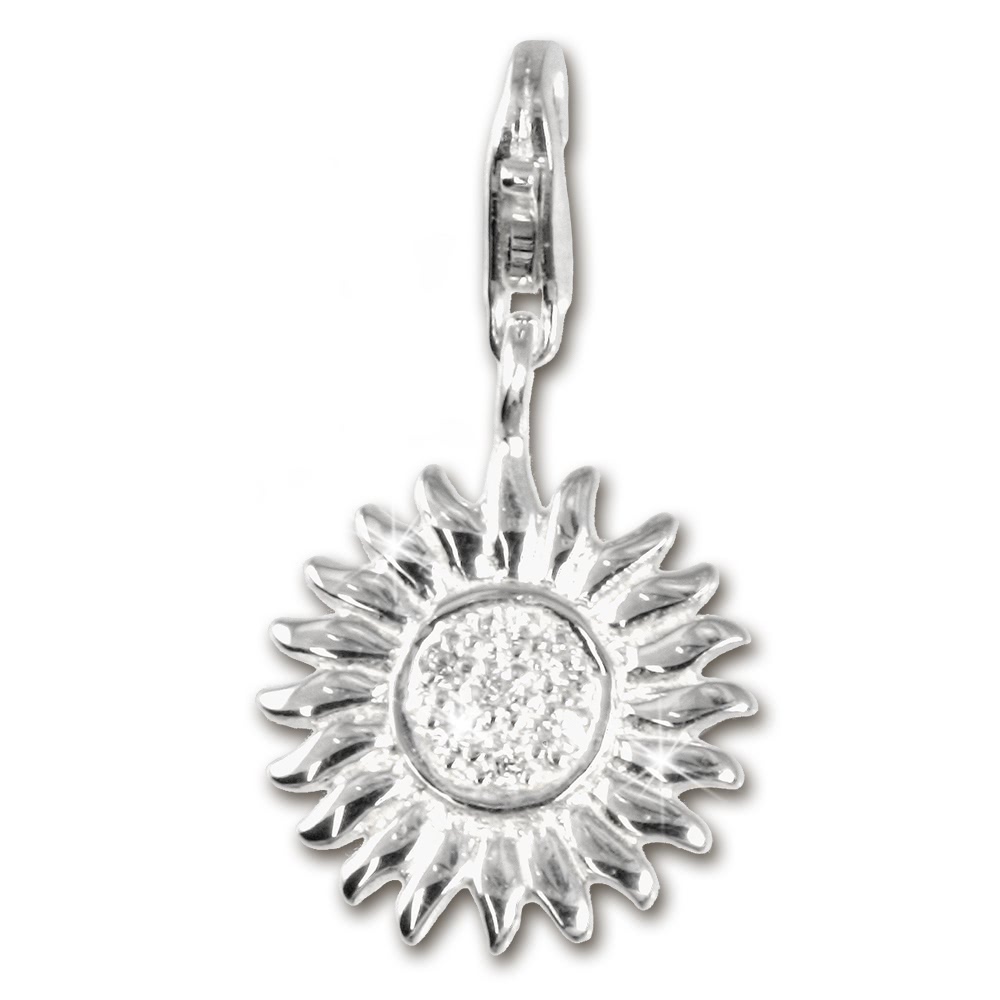 FC223W F4S 925 Charm Sonne weiß Armband Anhänger