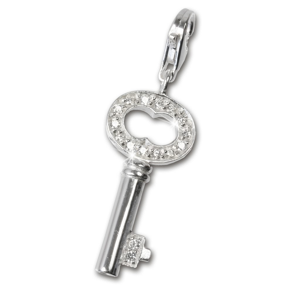  SilberDream 925 Charm  Schlüssel weiß Armband ...