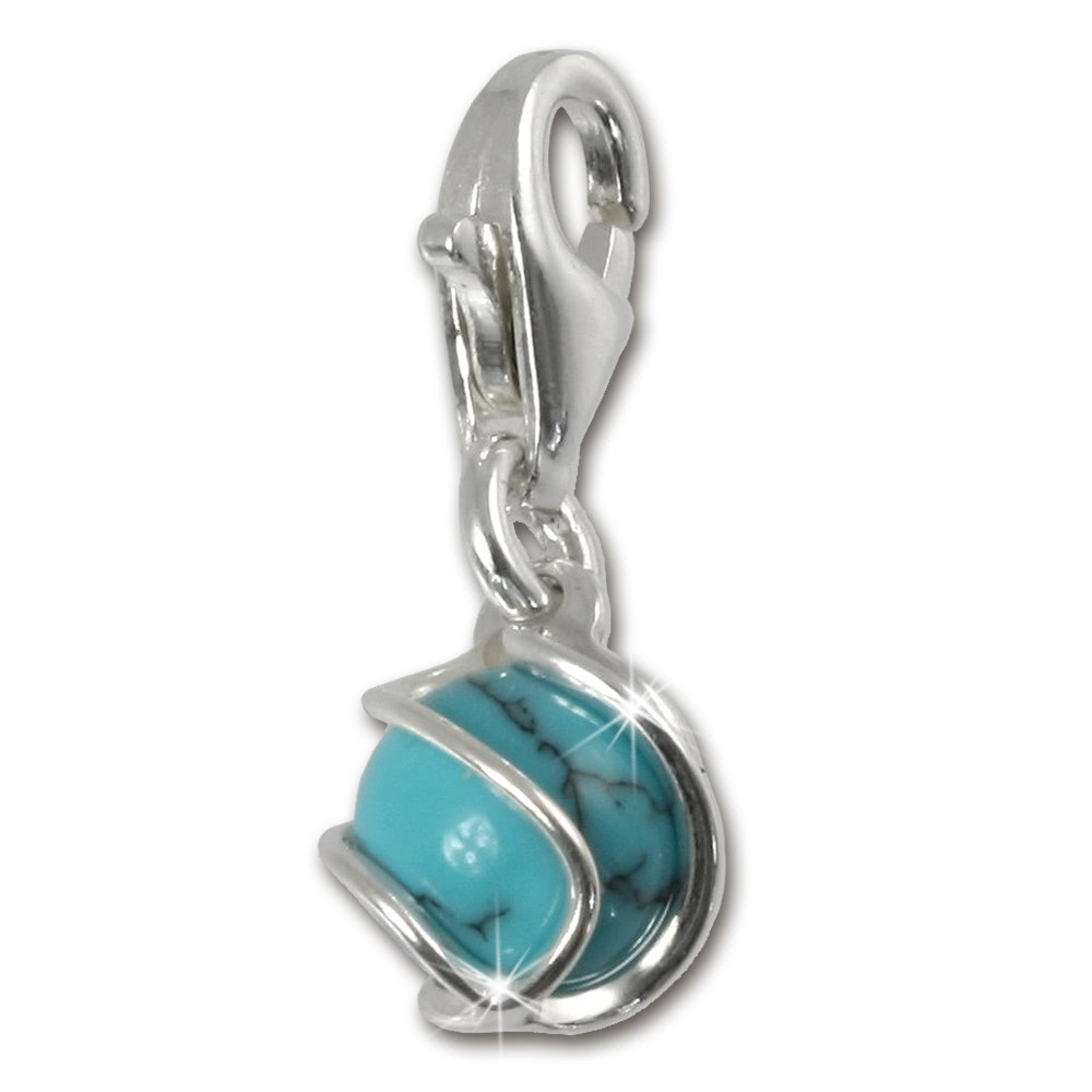  SilberDream 925 Charm  türkis Kugel Armband ...