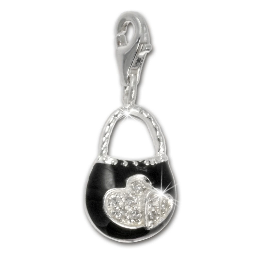 SilberDream 925 Charm  Tasche schwarz Armband ...