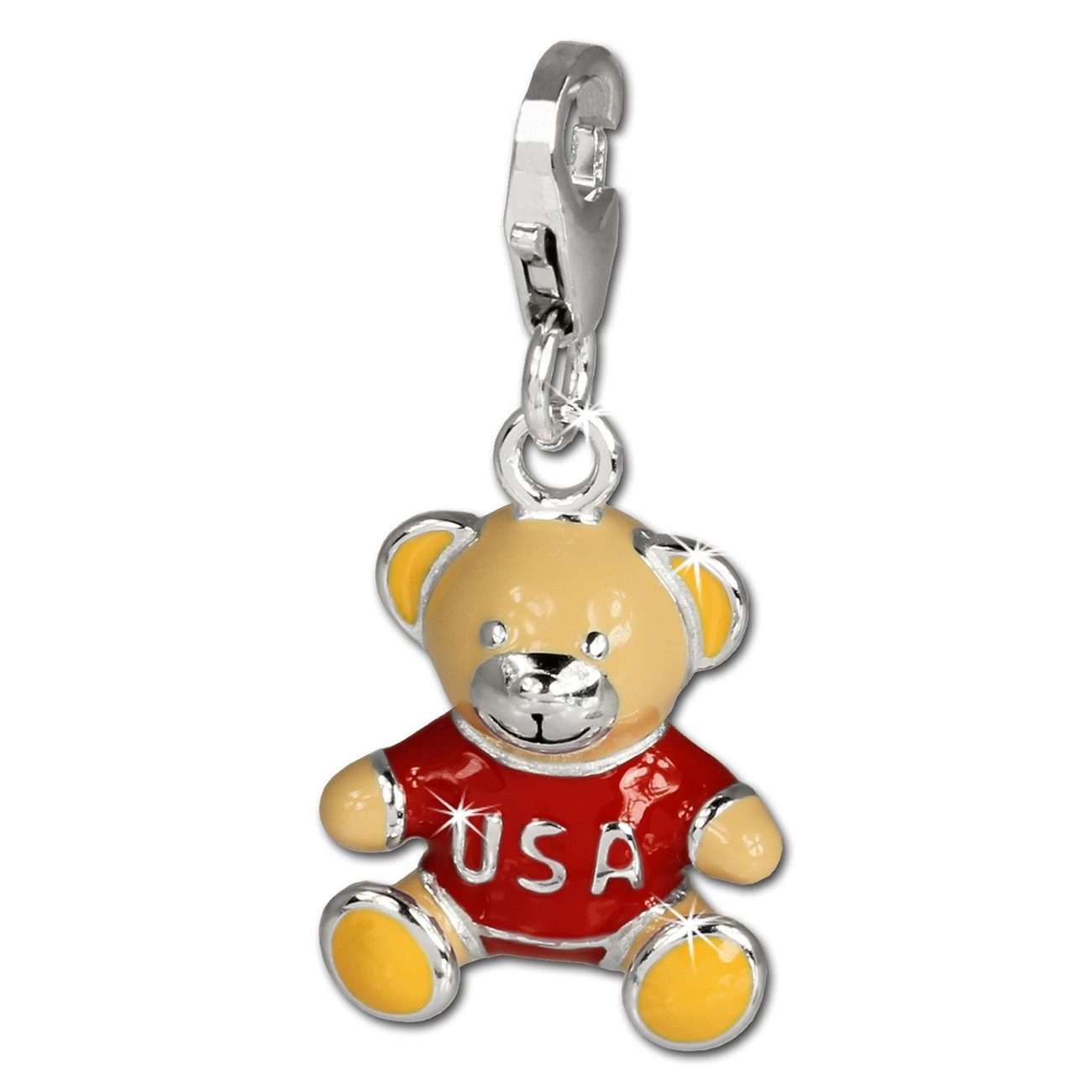  SilberDream Charm  Teddybär 925 Sterling ...