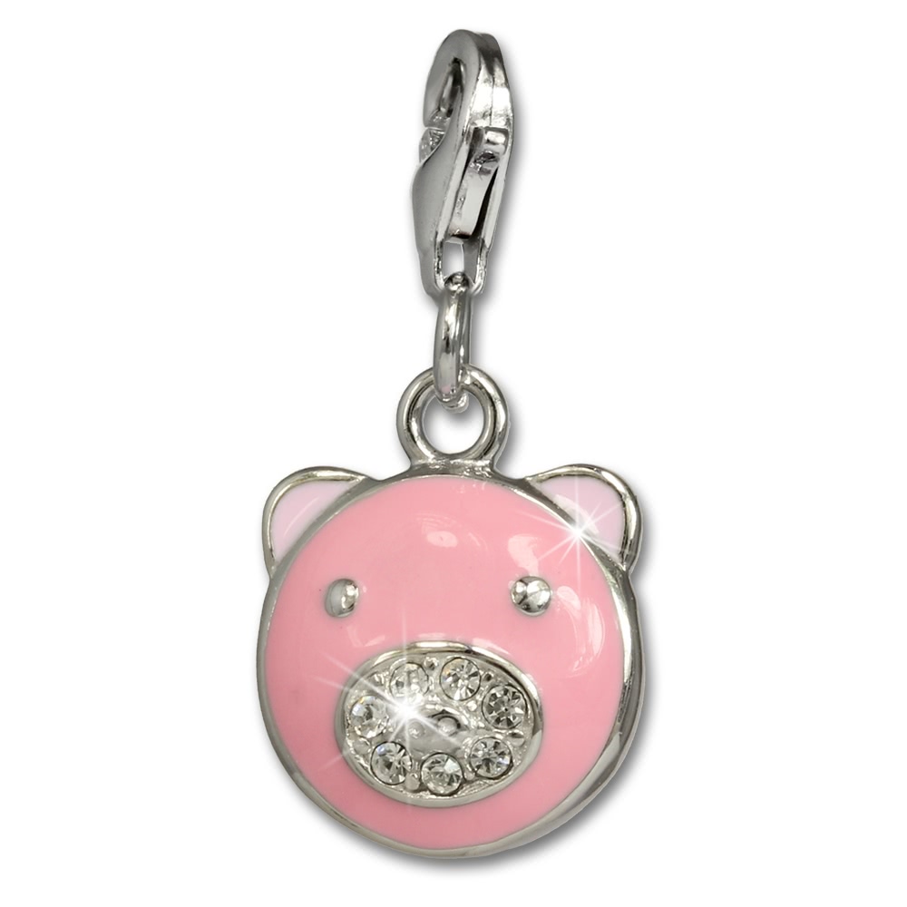  SilberDream Charm  Schwein Zirkonia 925er ...