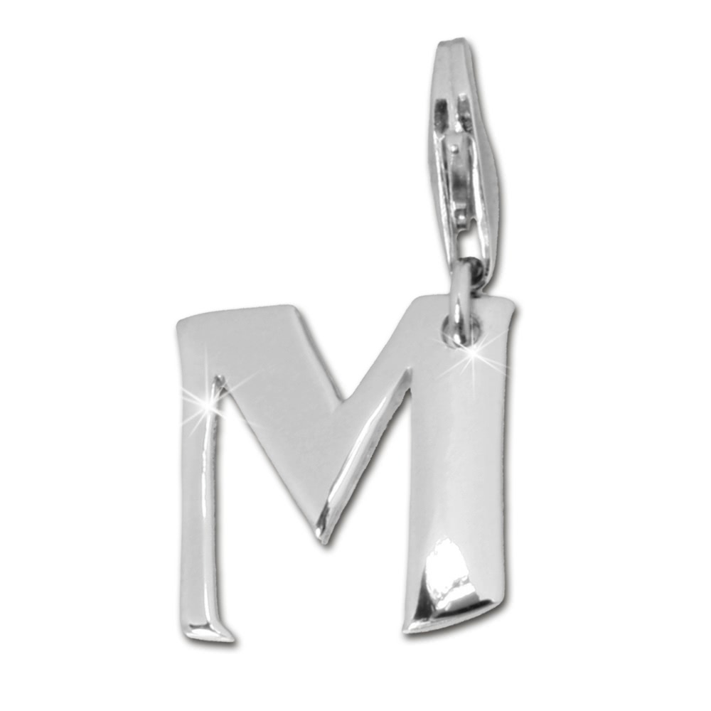  SilberDream 925 Charm  Buchstabe M Silber ...