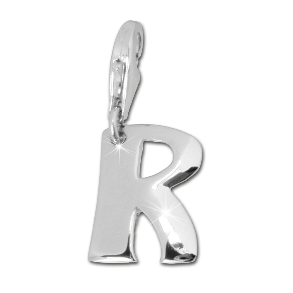 FC70R F4S 925 Charm Buchstabe R Silber Armband Anhänger