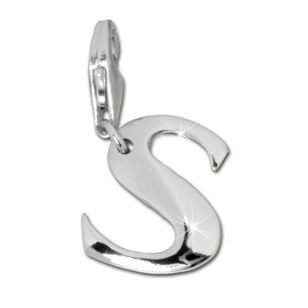 FC70S F4S 925 Charm Buchstabe S Silber Armband Anhänger
