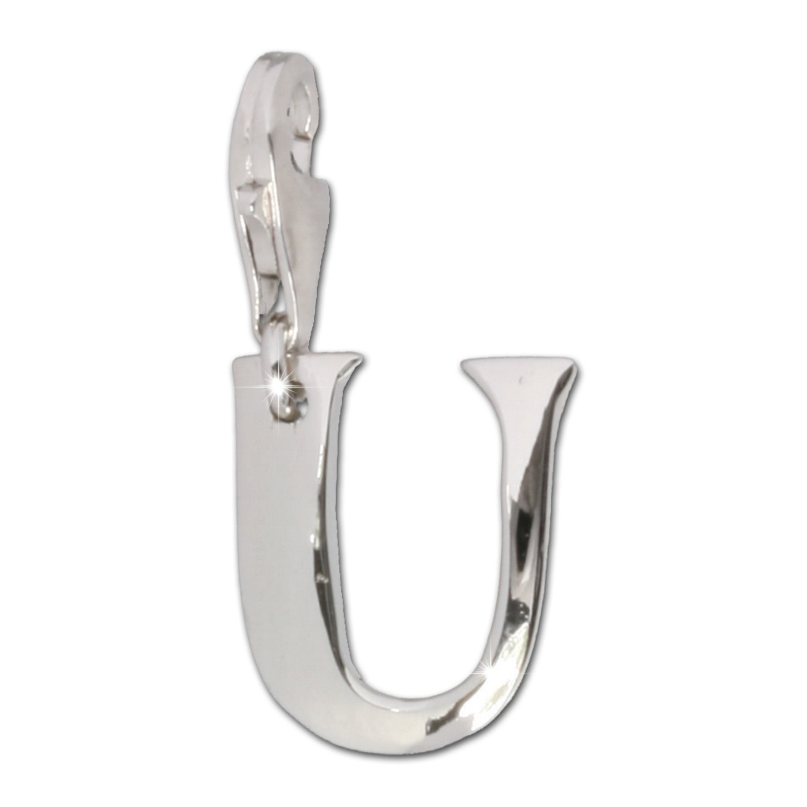 FC70U F4S 925 Charm Buchstabe U Silber Armband Anhänger