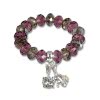 SilberDream Charms Glas Bead Armband Krone 925 Carrier FCA033