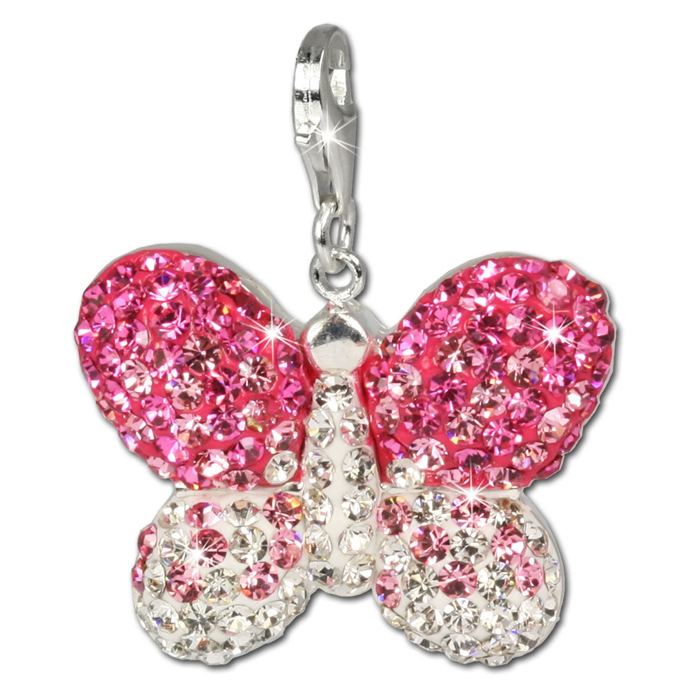  Swarovski brillo de la  mariposa Silver Charm ...