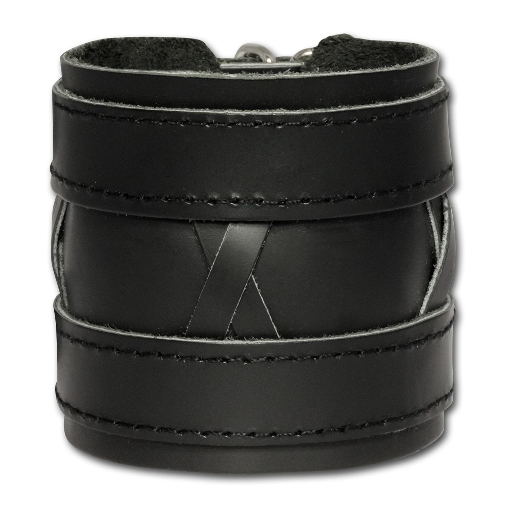  SilberDream  Lederarmband schwarz ...