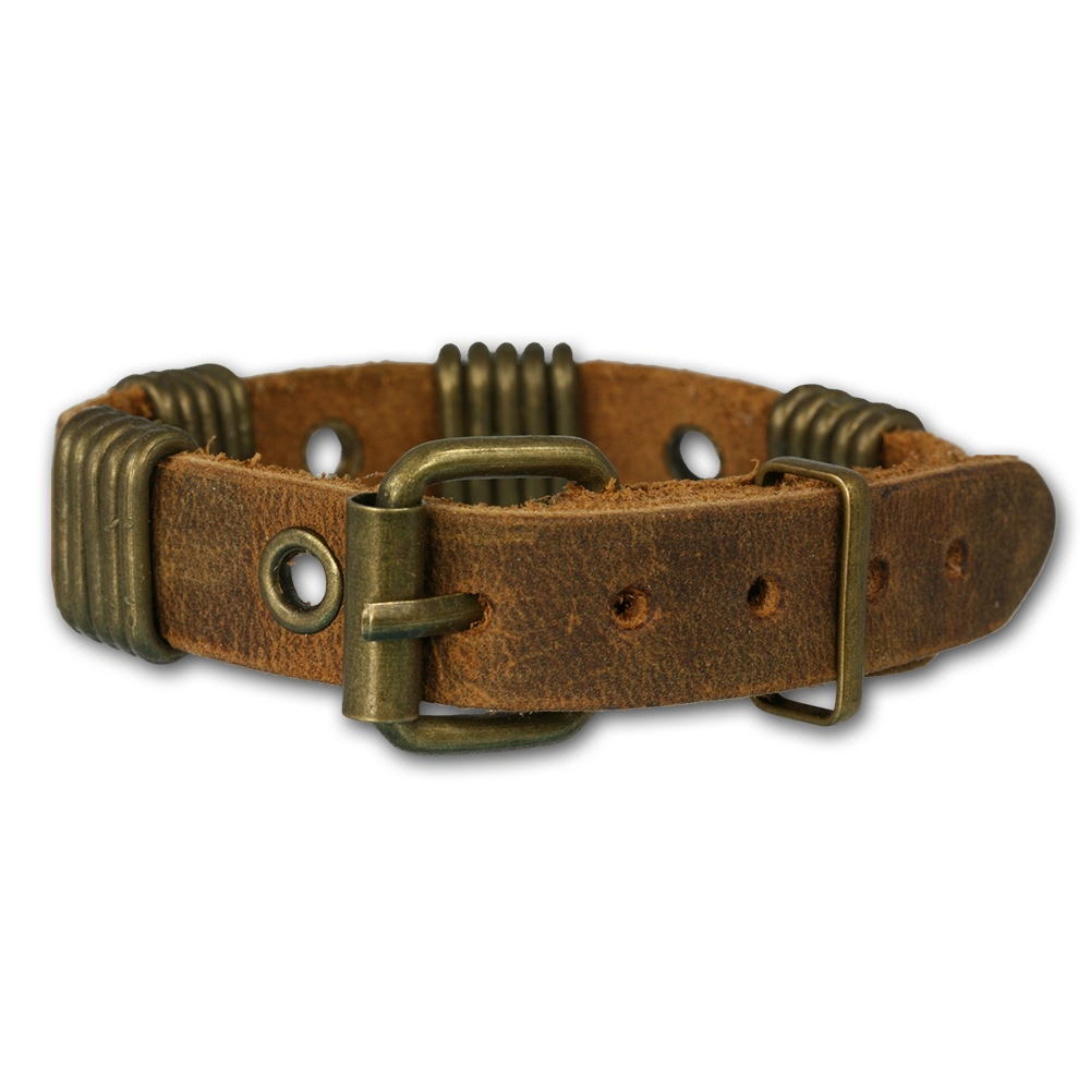  SilberDream  Lederarmband braun ...