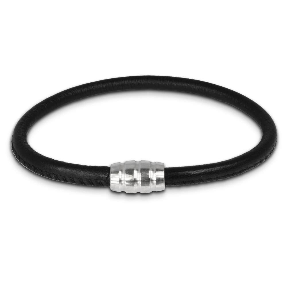  SilberDream Nappa  Leder Armband schwarz ...