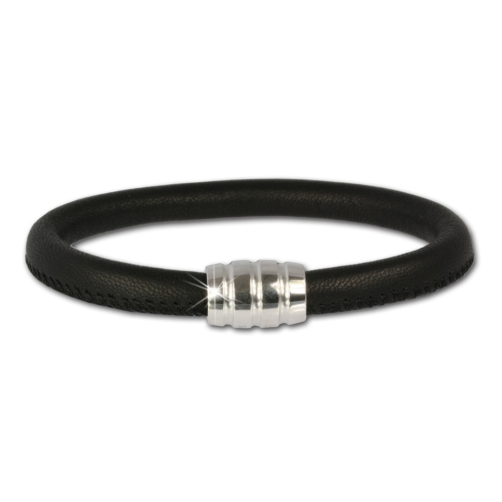  SilberDream Nappa  Leder Armband schwarz ...