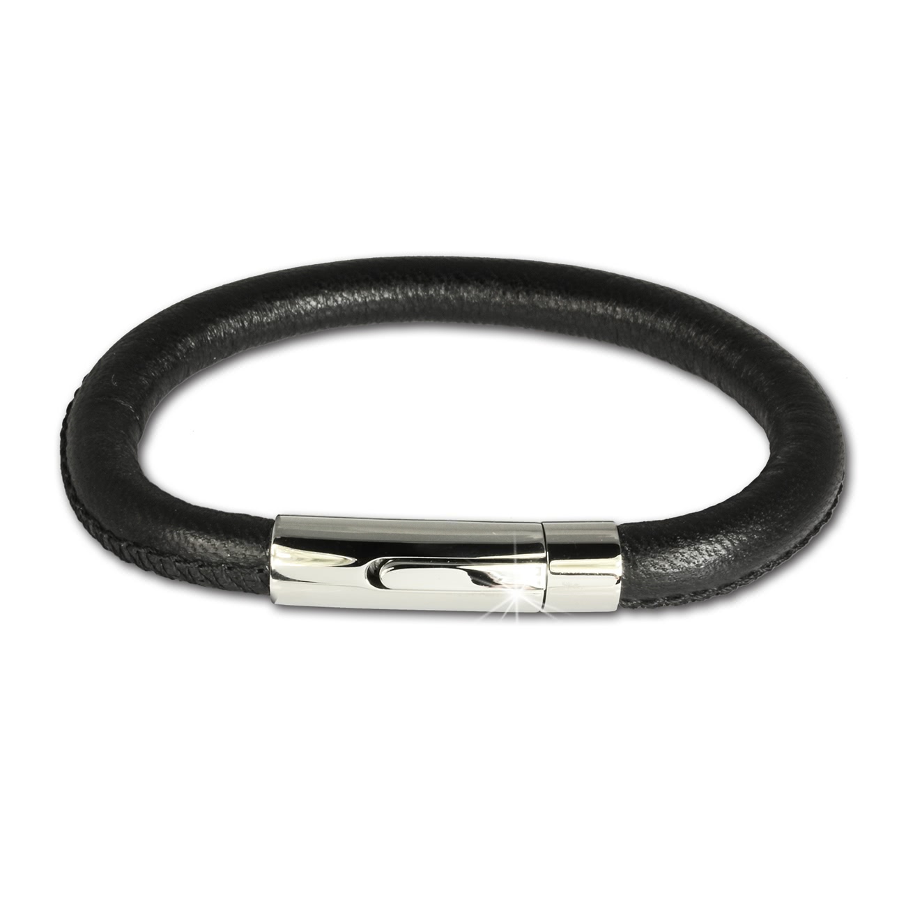 SilberDream Nappa  Leder Armband schwarz ...