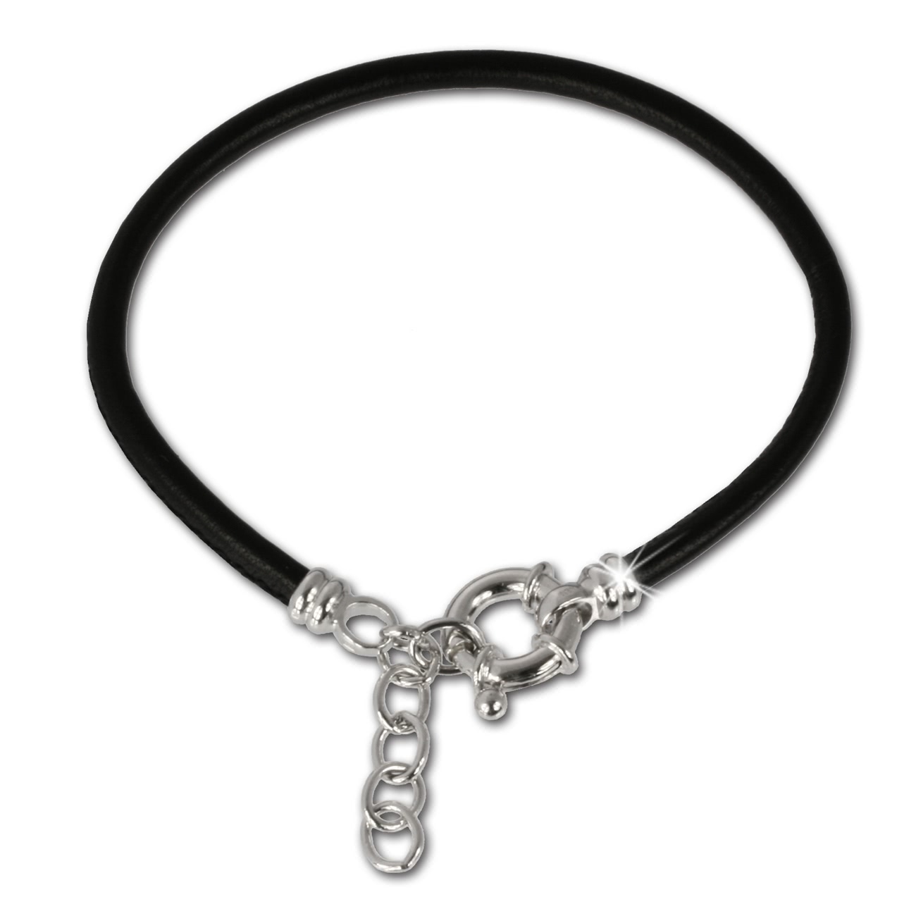  SilberDream Nappa  Leder Armband schwarz ...