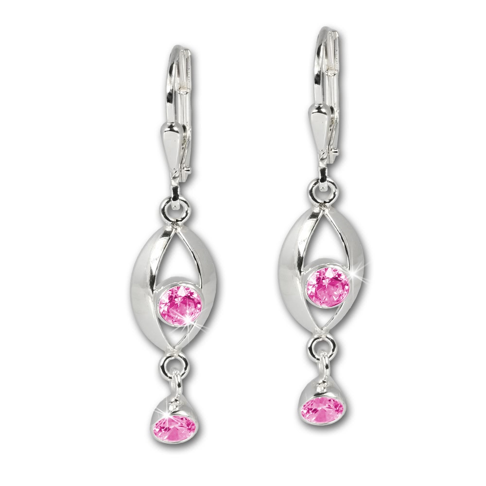  Silver Dream Eye  Earrings Cubic ...