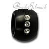 Amello Megabead Stahl Kugel schwarz Zirkonias Armband AMZ025S