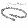 Charm Armband Doppelanker schmal 19cm in 925 Sterling Silber Sterling Silber - Silber Dream Charms - FC0602