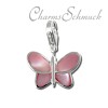 Charm Schmetterling pink - Silber Dream Charms - FC1041P