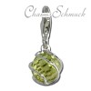 Charm Zirkonia Kugel grün Charms Anhänger für Armbänder - Silber Dream Charms - FC200G