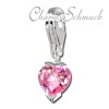 Charm Herzchen pink Charms Anhänger für Armbänder - Silber Dream Charms - FC208P