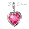 Charm Herz pink Charms Anhänger für Armbänder - Silber Dream Charms - FC210P