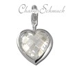 Charm Herz weiß Armband Anhänger - Silber Dream Charms - FC210W