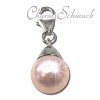 Charm Perle rosa Charms Anhänger für Armbänder - Silber Dream Charms - FC211A