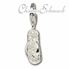 Charm Flip Flop weiß Charms Anhänger für Armbänder - Silber Dream Charms - FC217W