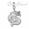 Charm Drache weiß Charms Anhänger für Armbänder - Silber Dream Charms - FC220W