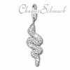 Charm Schlange Zirkonia Charms Anhänger für Armbänder - Silber Dream Charms - FC221W