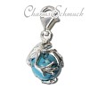 Charm Frosch Kugel türkis Armband Anhänger - Silber Dream Charms - FC244T