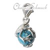 Charm Frosch Kugel türkis Charms Anhänger für Armbänder - Silber Dream Charms - FC244T