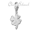 Charm Kleeblatt glanz Charms Anhänger für Armbänder - Silber Dream Charms - FC248W