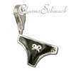 Charm Panty schwarz Charms Anhänger für Armbänder Silber - Silber Dream Charms - FC3031S