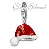 Charm Weihnachts Mütze Charms Anhänger für Armbänder - Silber Dream Charms - FC3114