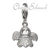 Charm Gespenst Zirkonia in 925 Sterling Silber Charms Anhänger für Armbänder - Silber Dream Charms - FC3143