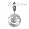 Charm Smiley in 925 Sterling Silber Silber Charms Anhänger für Armbänder - Silber Dream Charms - FC3148